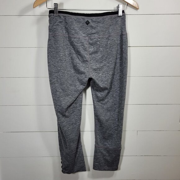 Prana Leggings Women's sz M Heathered Grey Tori Leggings w/Cutouts Active/Gym - Picture 2 of 8